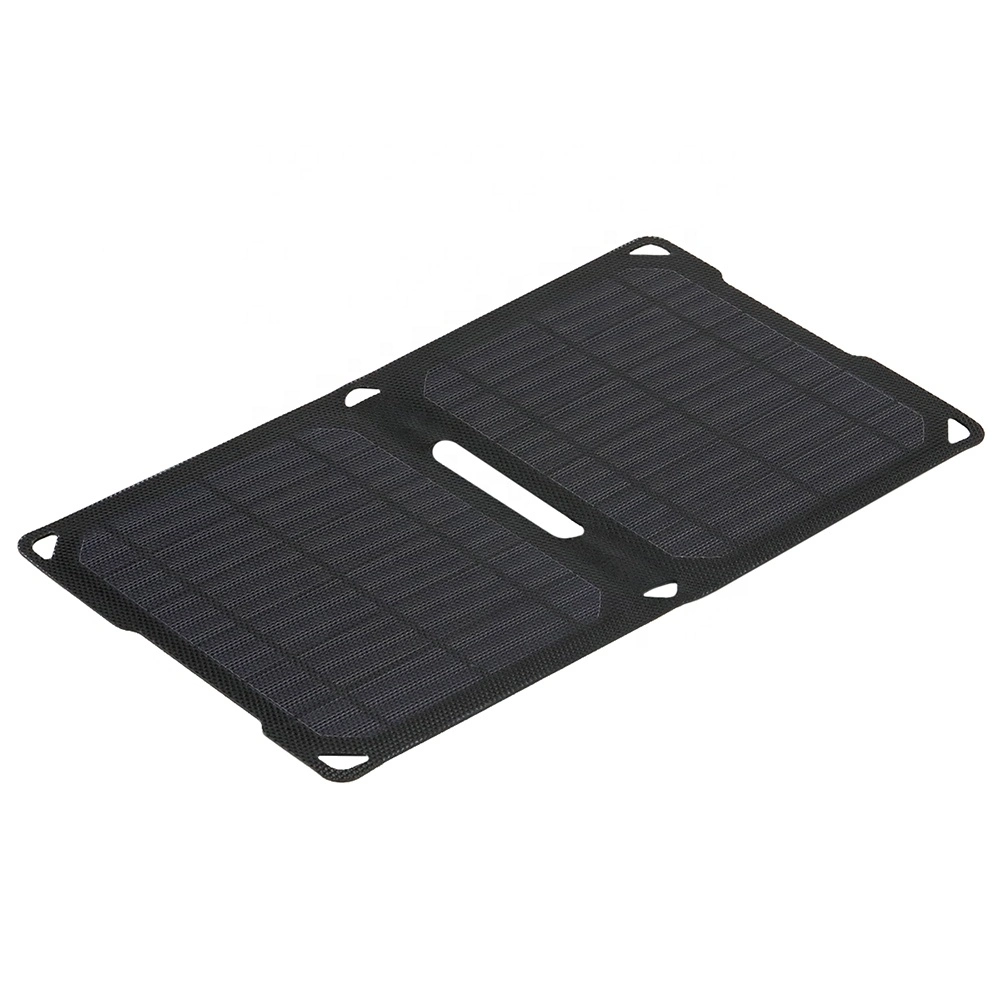 10W Solar Panel Foldable Portable Charger USB Portable Mobile Phone iPhone Power Bank Charger