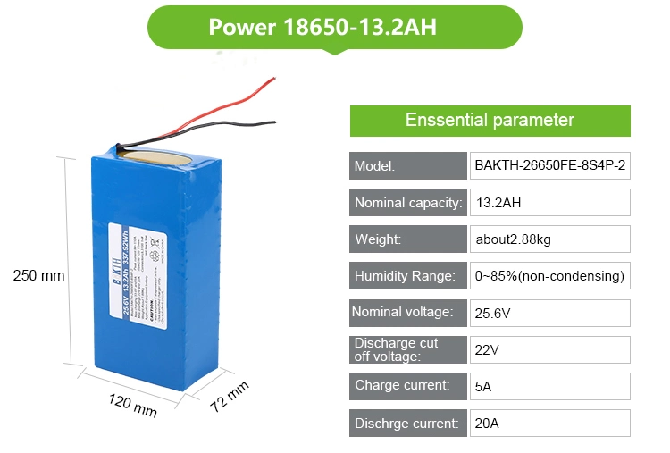Rechargeable 12.8V 22.4ah 26650 LiFePO4 Battery LiFePO4 Battery