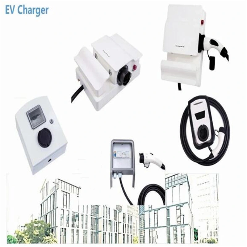 Potable Mode 3 Level 2 Wall-Mounted EV Car Charge Wallbox Manufacturer Outdoor Household