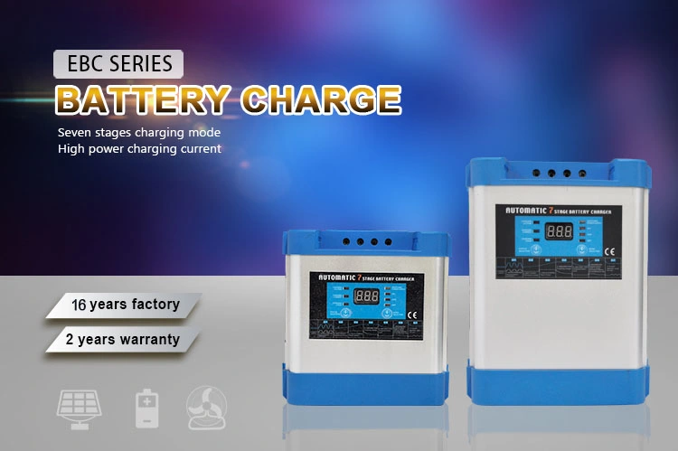 12V 40A Automatic Intelligent Battery Charger with LED Display for Campervan Marine Boat Lithium Battery
