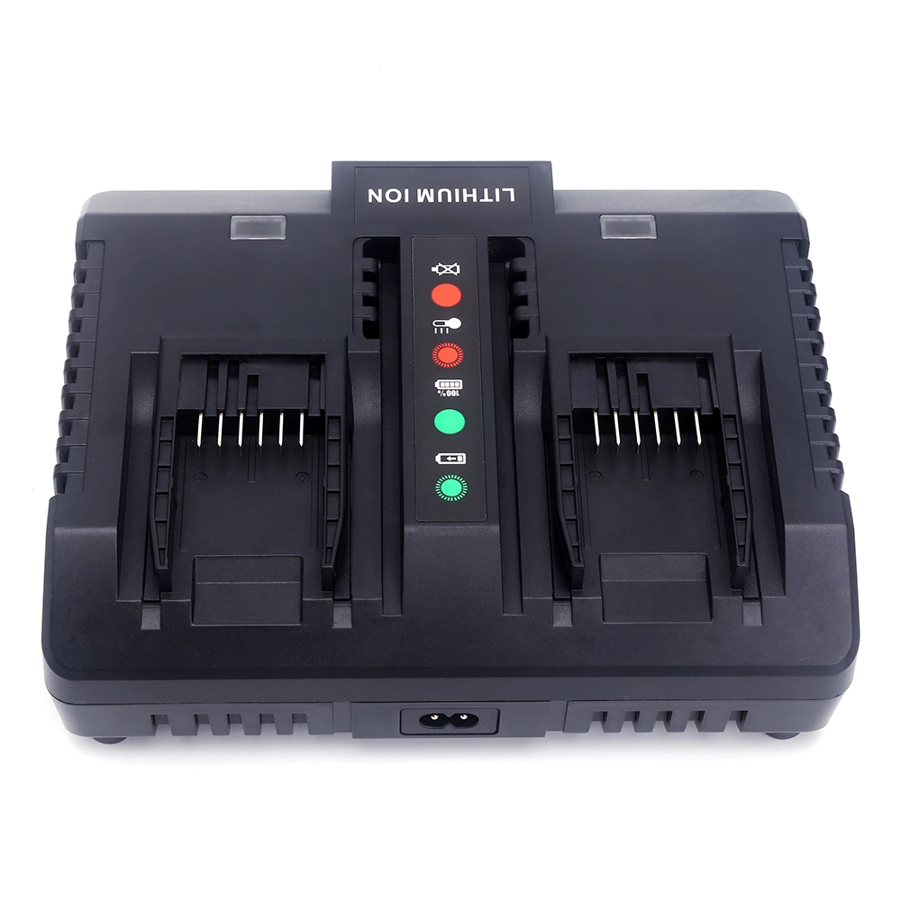 Lithium Ion Battery Charger 20V Li-ion 2 Ports Charger Power Tool Battery Charger for Worx Wa3875 Wa3525