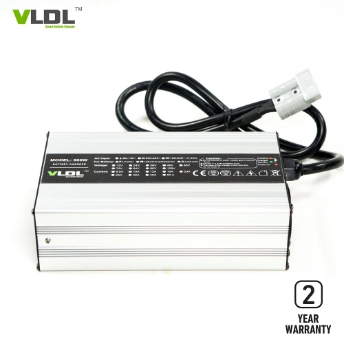 24V 28.8V 25A Lithium Battery Charger, Automatic 900W Smart Charger
