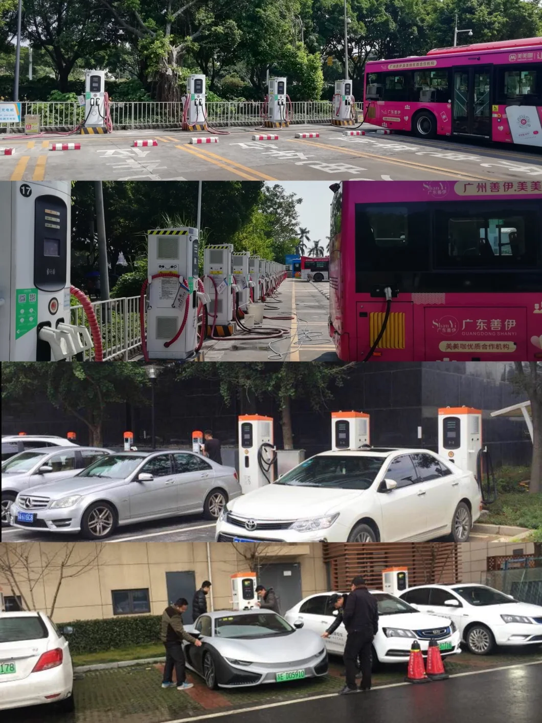 54kw CCS2 All-in-One DC/EV Fast Charger for Electric Car, Truck, Bus/Charging Station