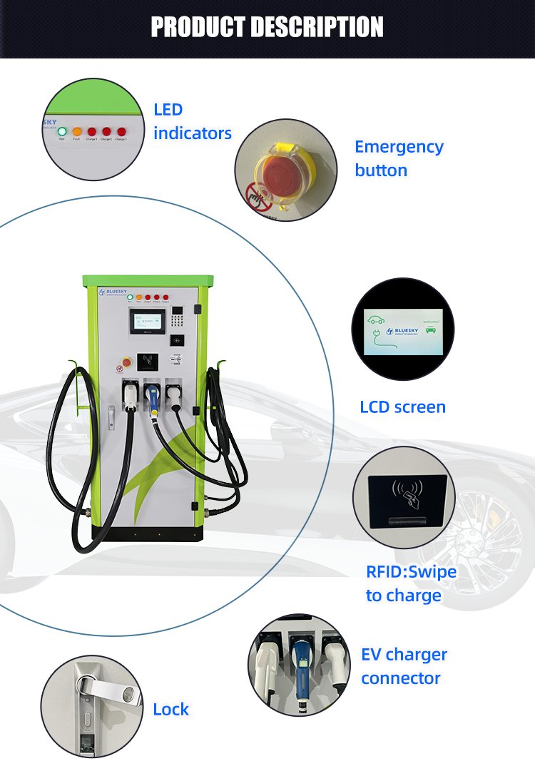 EV charger stack Liquid-cooled 180kw/240kw/360kw ev charger supply for electric car
