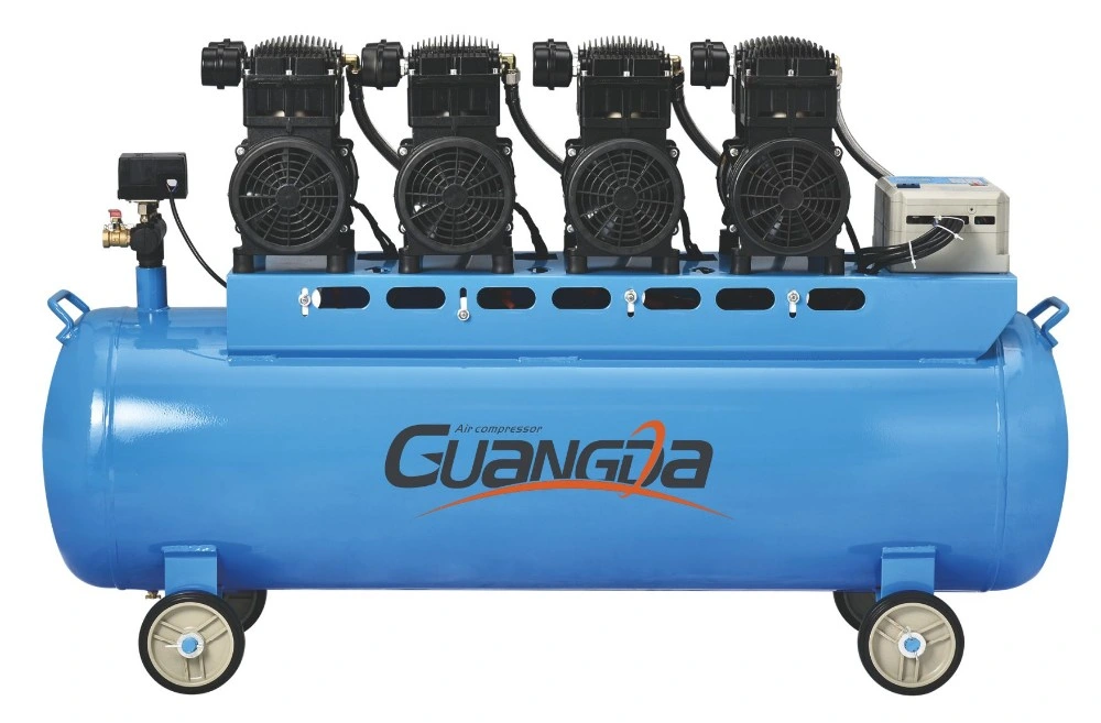 Low Prices Oil Free Air Compressor Machine 4 Cylinders 6HP 200L