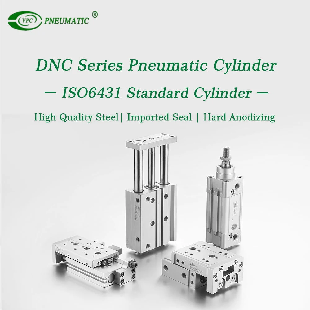 DNC Series Double Acting Air Pneumatic Cylinders Pneumatic Actuators