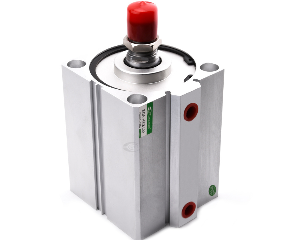 Sda Series Double Acting Compact Cylinder Clean Air Pneumatic Cylinder