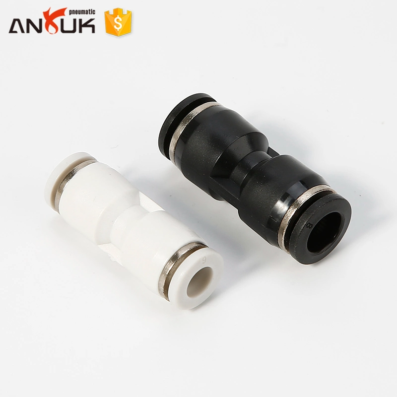 PU Plastic Push-Through Fast Pneumatic Components 4mm Pneumatic Tube Fittings