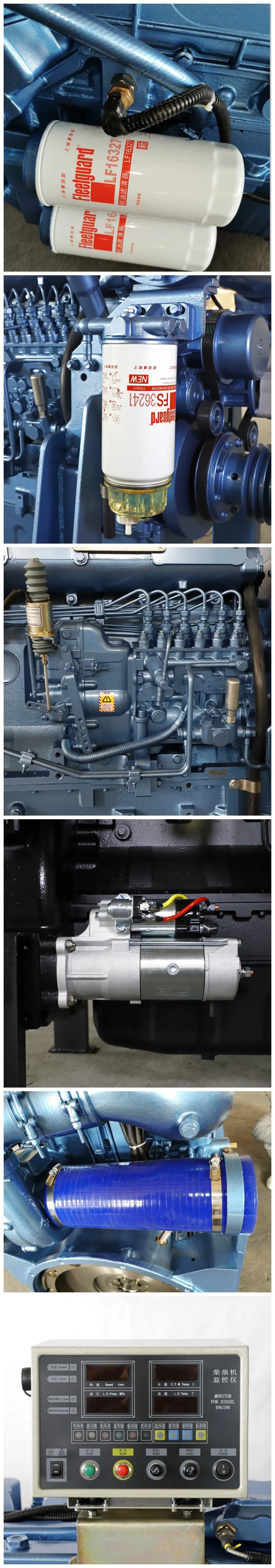 Marine Diesel Engine for Boats and Ships 6 Cylinders 4 Stroke Direct Injection Rated Power 400HP