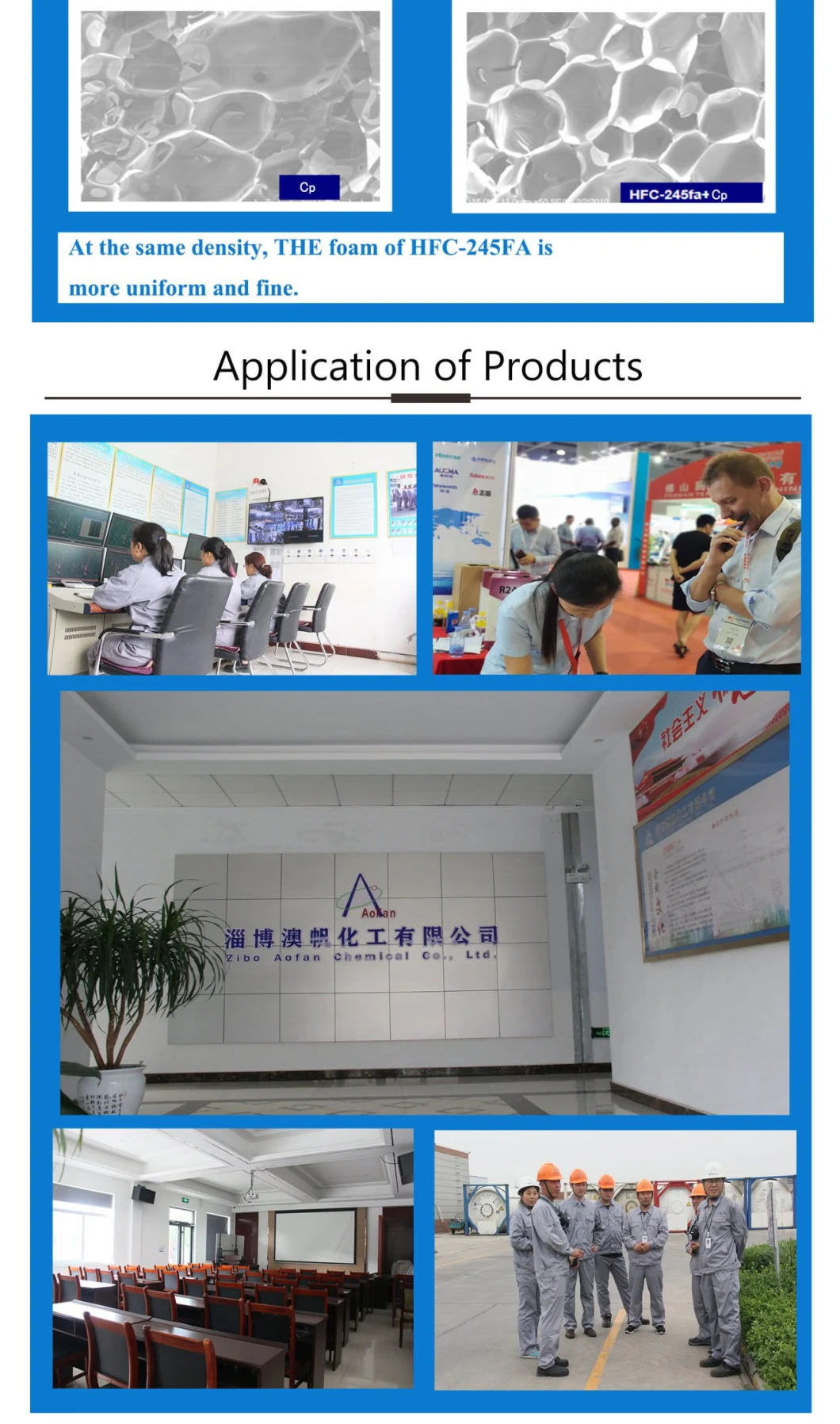 Foaming New Refrigerant Gas Compressed Gas Cylinder Storage Refrigerated Air Conditioner Hfc-245fa