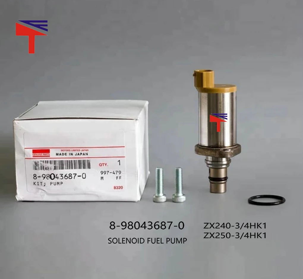 Kit Valve Solenoid Zx240-3 4HK1 Zx250-3 Solenoid Valve Fuel Pump 8-98043687-0