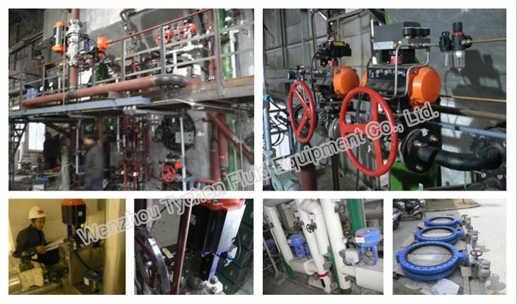 Pneumatic 3 Way Thread Ball Valve with Pneumatic Actuator