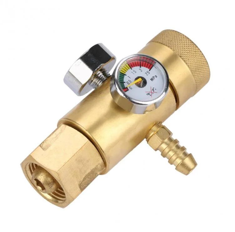 0.4-25MPa Oxygen Pressure Reducer Gas Regulator Air Flow Regulator Pressure Gauge Pressure Measuring Tool