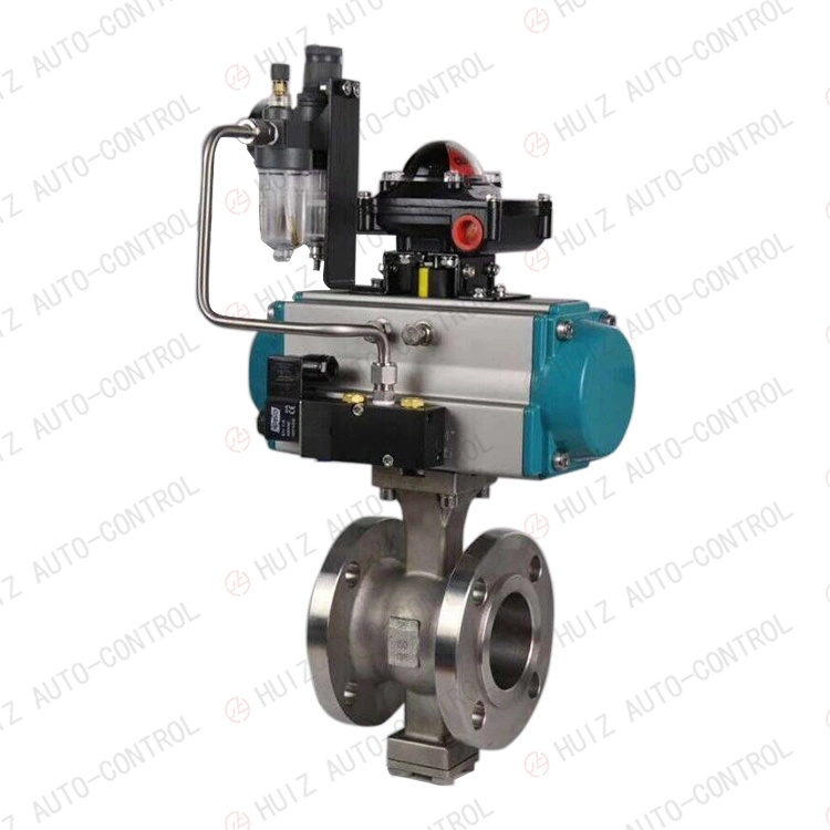 Pneumatic V-Port Regulating Ball Valve/V Type Ball Valve/Ball Type Control Valve/Pneumatic Ball Valve/V Ball Valve/Pneumatic Actuator Ball Valve