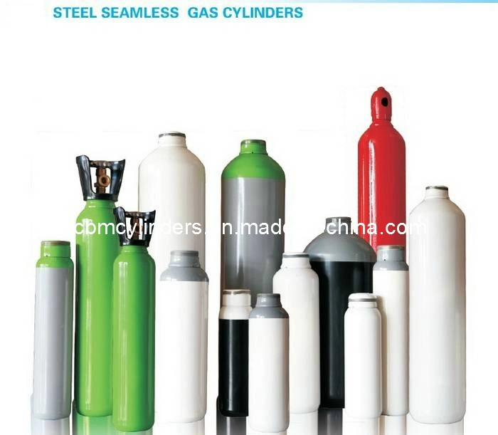 HP Gas Cylinders 40L for Oxygen/Carbon Dioxide/Helium/Argon/Nitrogen/No2/Air Medical Industrial