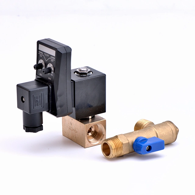 Ce 16bar Air Compressor Filter Timer Electric Automatic Drain Valve for Air Compressed System