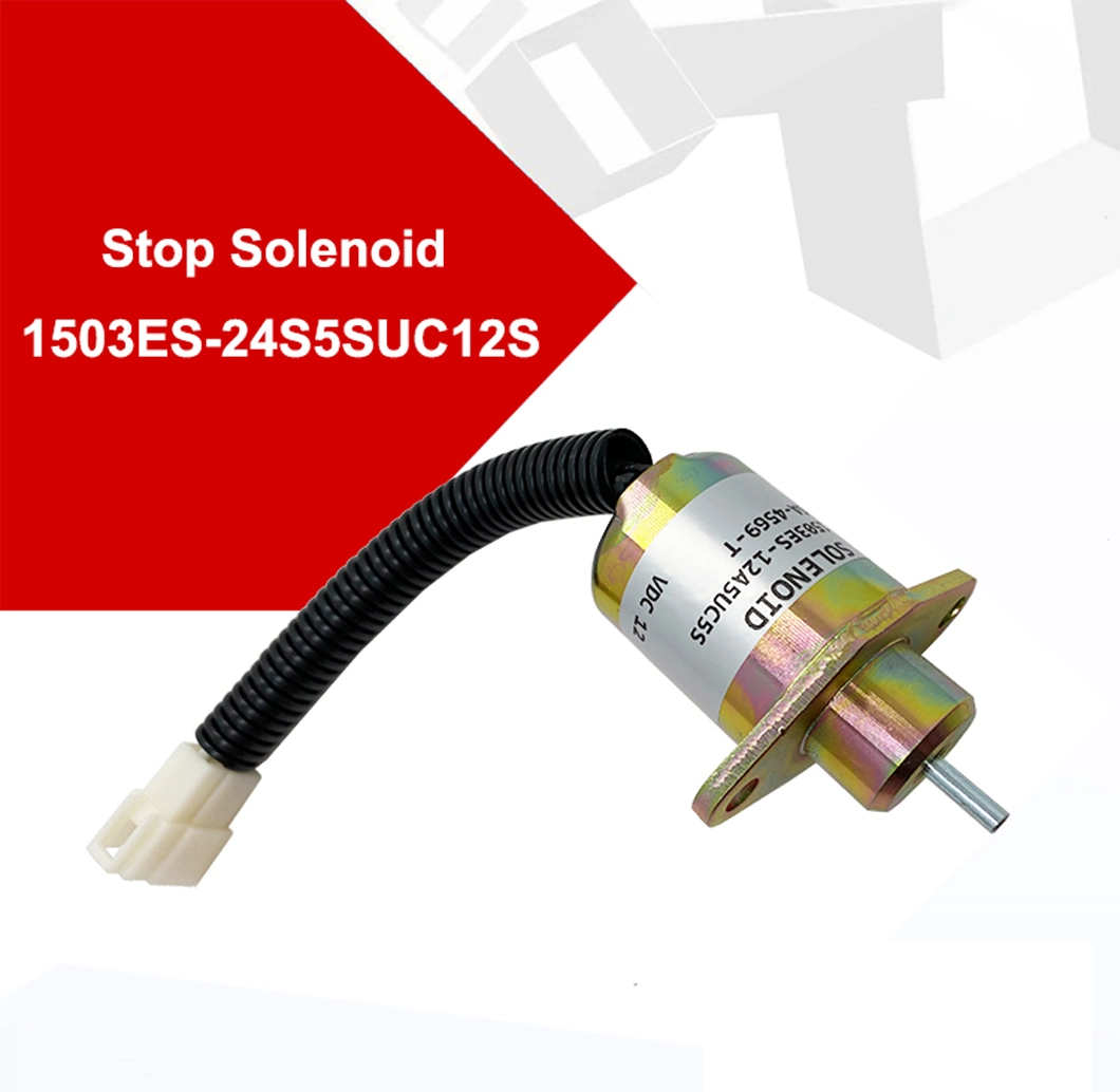 New Fuel Fuel Shut Shutdown Solenoid Diesel Engine Parts 12V Stop Solenoid 1503es-24s5suc12s