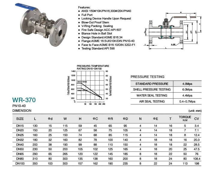 China Manufacture 3PC Steel DN15~DN100 Thread Ball Valve Full Bore Valve Pneumatic Butterfly Valve