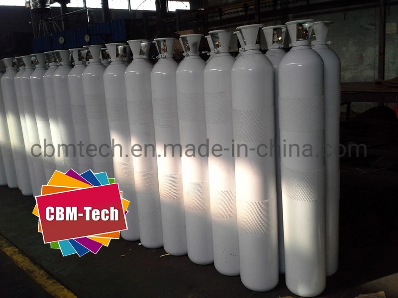 HP Gas Cylinders 40L for Oxygen/Carbon Dioxide/Helium/Argon/Nitrogen/No2/Air Medical Industrial
