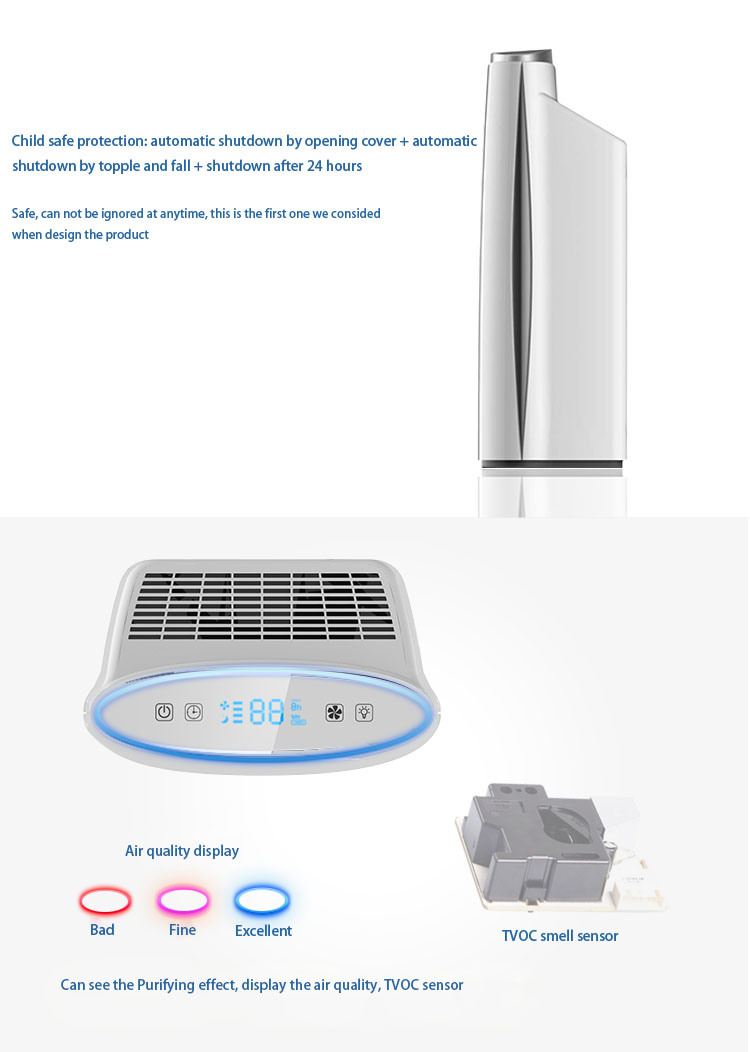 High Quality HEPA Filter Air Purifier/Air Cleaner / Home Air Purifier