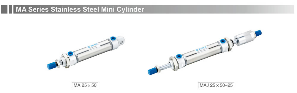ISO Double Acting with Spring Mini Pneumatic Actuators Cylinders