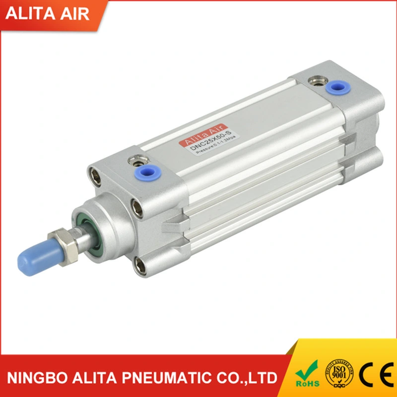 ISO6431 DNC Series Aluminum Standard Air Cylinder Double Acting Pneumatic Cylinder