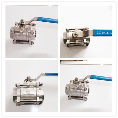 CF8m 1000 Wog Pneumatic Ball Valve with Ce Certificate