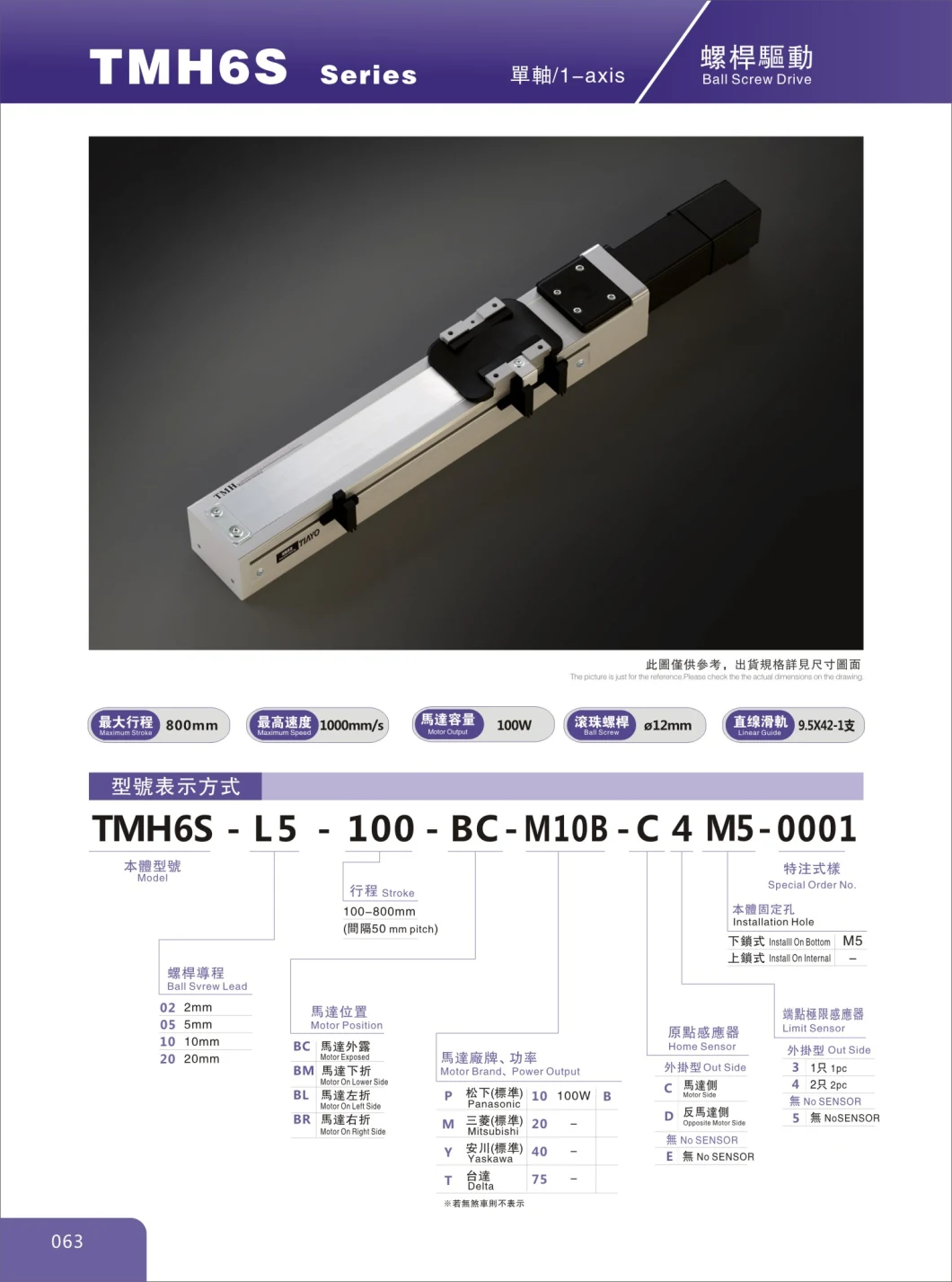 Tiayo Ball Screw Module Actuators Linear Motion System for Automation Machines