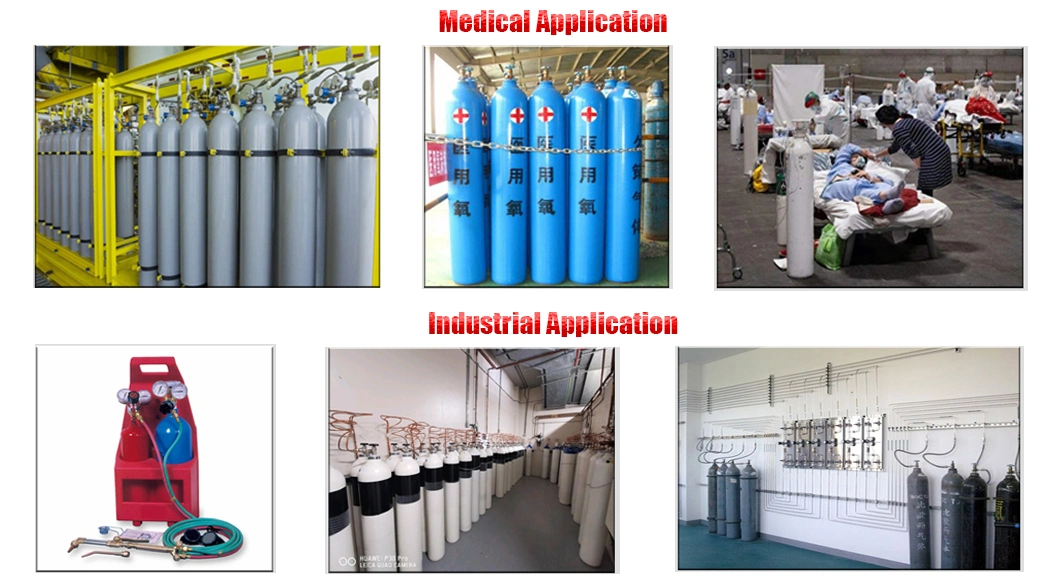 Tped 20MPa Steel Seamless Cylinder ISO9809-2 Billet Process Oxygen Cylinder Hydrogen Cylinder with Valve
