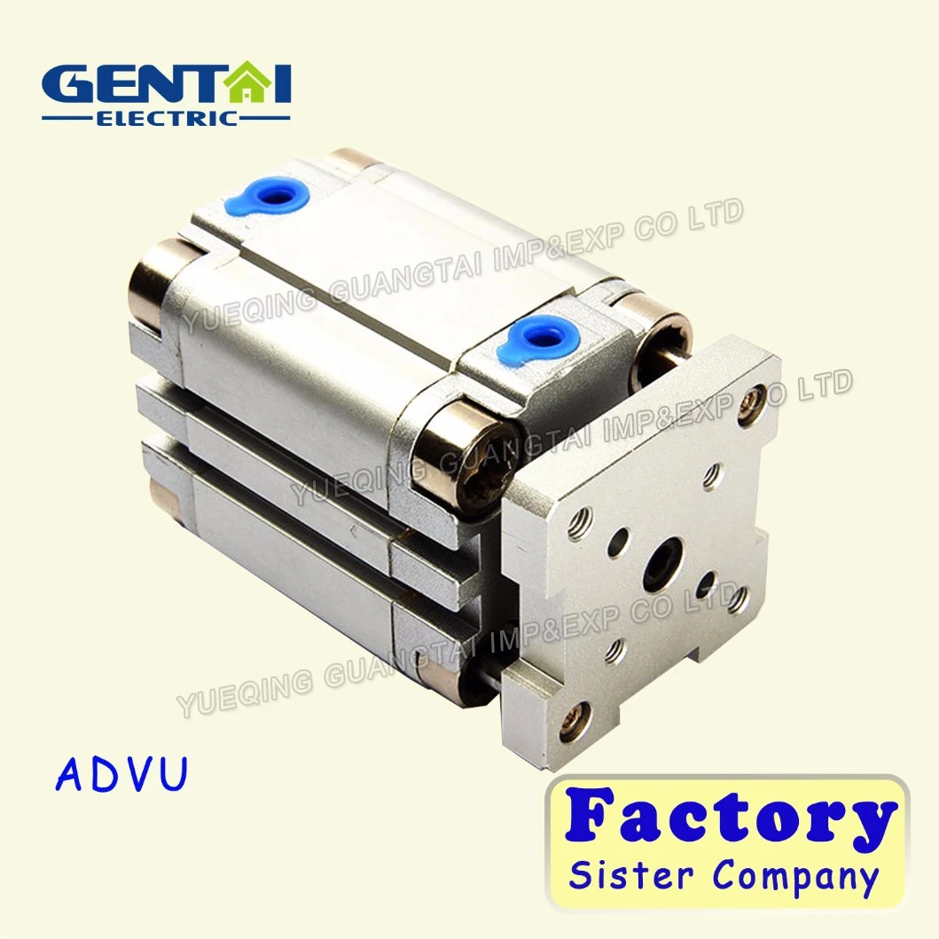 Double Acting Cylinders Advu Compact Mini Pneumatic Air Cylinder