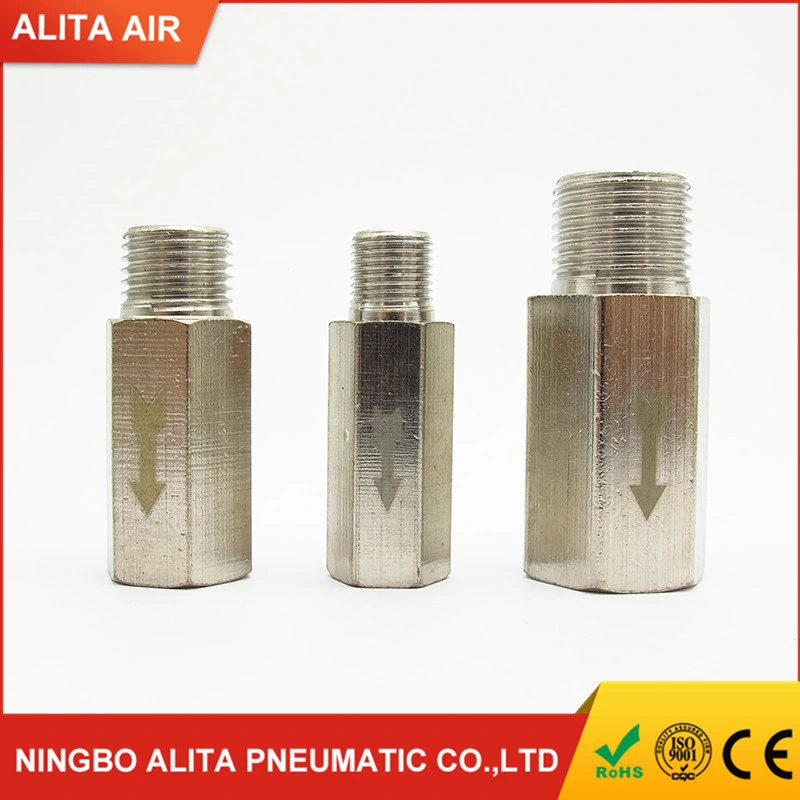 Male to Female Brass Pneumatic Check Valve One Way Non-Return Valve for Air Ride Suspension Compressor