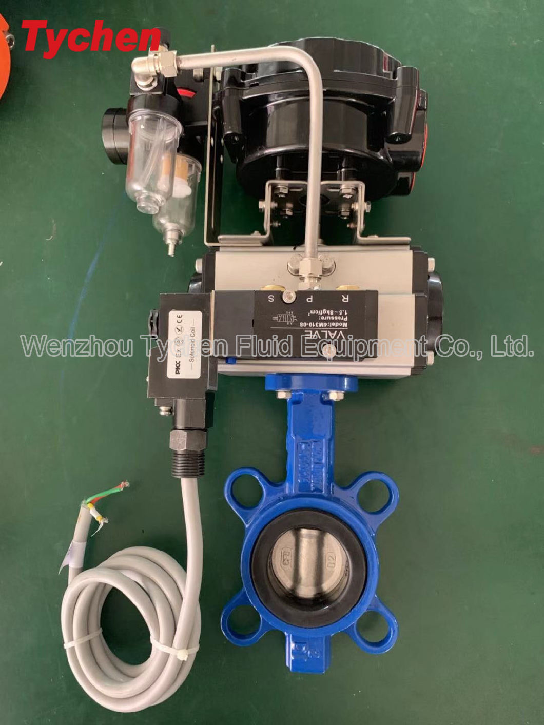 Explosion-Proof CT6 Limit Switch Box Its300 with Pneumatic Butterfly Valve