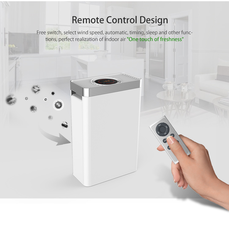 Intelligent Control Home Air Purifier Formaldehyde Haze Air Cleaning HEPA Filter Air Purifier