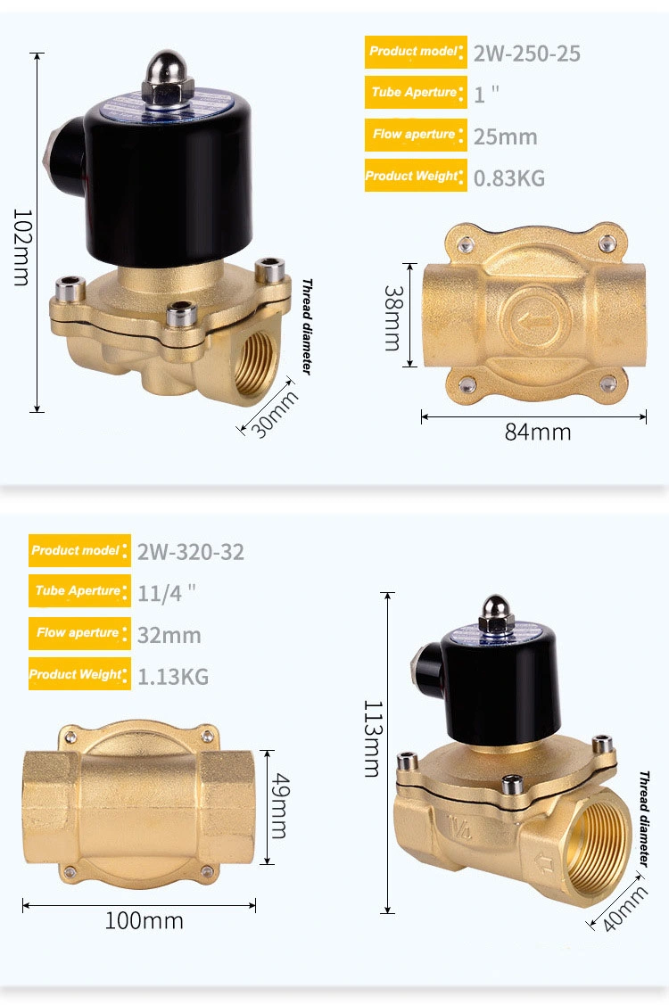 2W160-15 1/2 Inch Water Electric Solenoid Valve