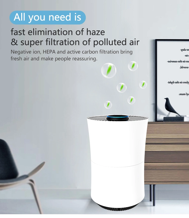 Air Filter Home Use Ionizer Air Purifier for Pollen