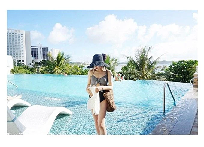 Women Sun UV Protection Hat Top Open Packable Foldable Beach Travel Esg10526