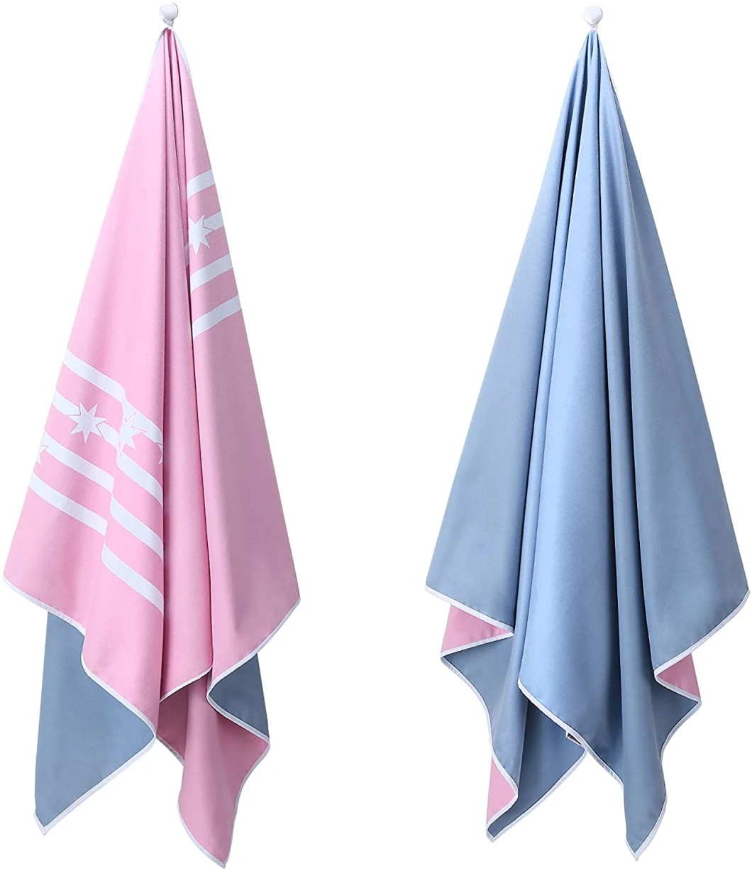 Microfibre Beach Towels for Beach, Pool, Gym, Travel, Yoga, Camping & Hiking, and Gift