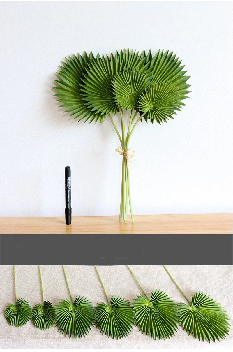 Artificial Palm Leaves with Faux Stems Tropical Plant Leaves for Party Beach Table Leaves Decoration