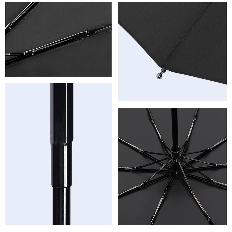 BSCI or Sedex 4p Business /men Folding Umbrella waterproof large umbrella