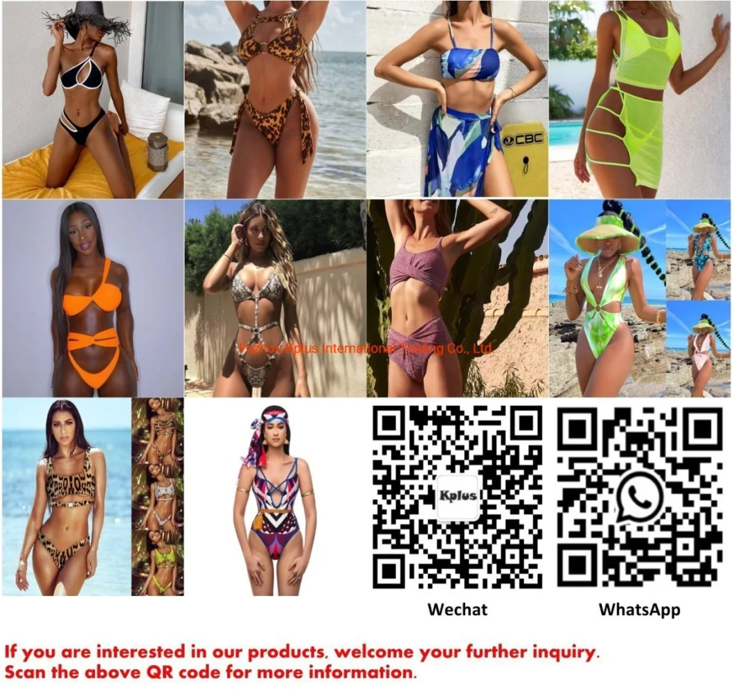 Sexy Low Waist Micro G-String Lady Bikini Beach Thong Swimwear Set Bra Top Underwear