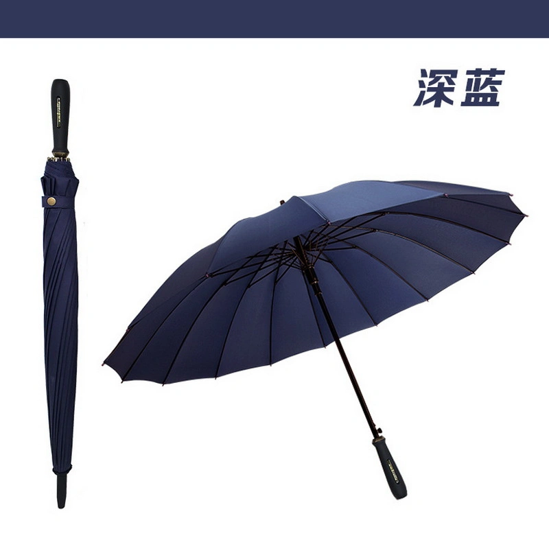Business Men Windproof Sun Umbrella Solid Automatic Umbrella
