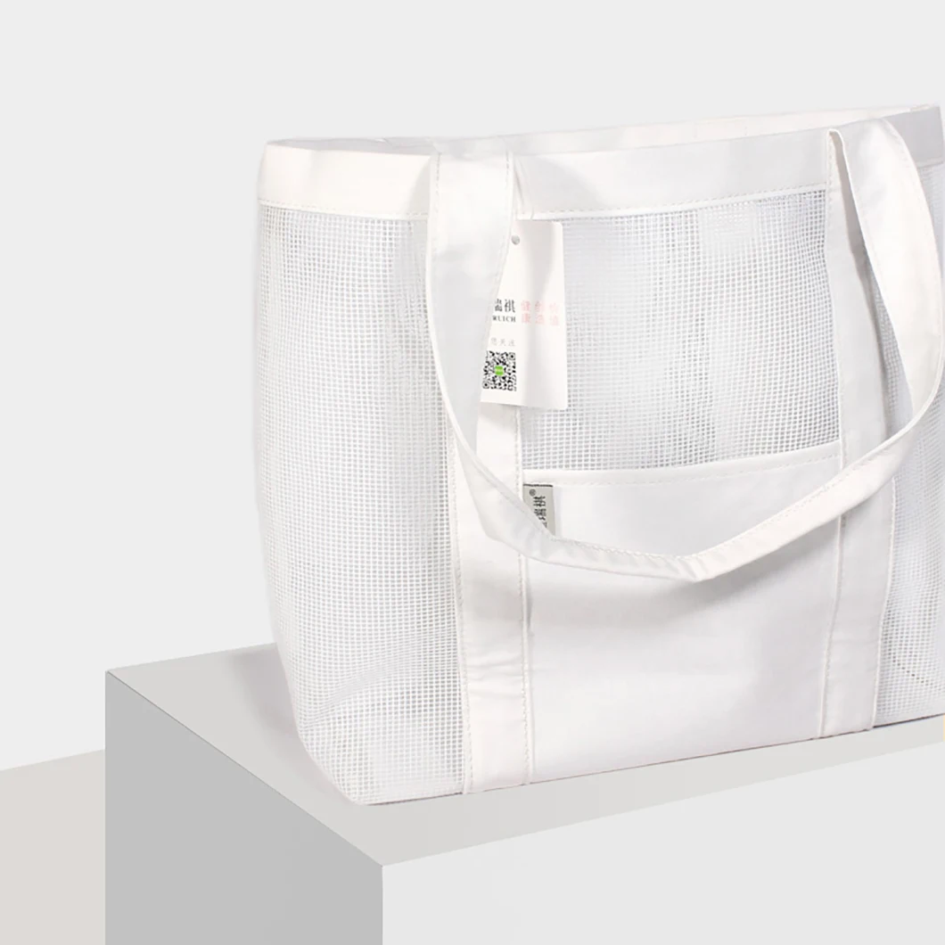 Stylish Foldable Convenient Using Lady Handbag Women Tote Bags Mesh Beach Bag Hot Selling Gift