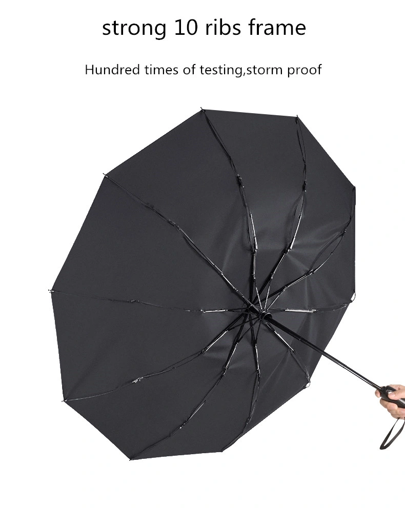 BSCI or Sedex 4p Business /men Folding Umbrella waterproof large umbrella