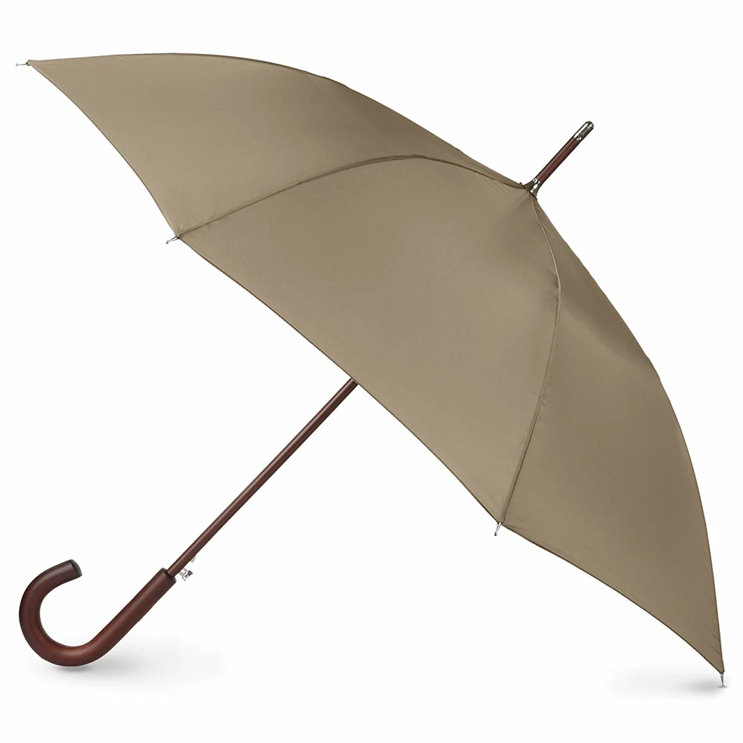 Classic Wooden Stick Umbrella Auto Open Business Umbrella