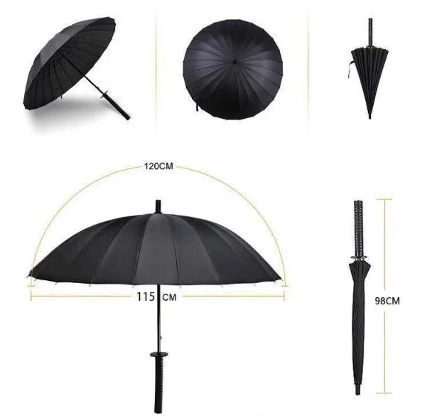 BSCI Sedex 4p Plain Simple Golf Umbrella with Custom Logo and High Quality Umbrella
