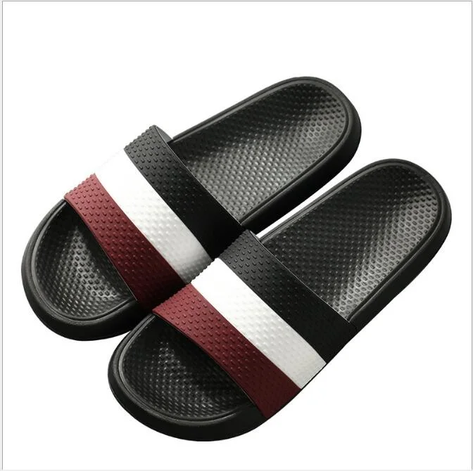 New Stripe Beach Cool Slippers Anti-Slip Flat Outside Wear Hotsell Sandals
