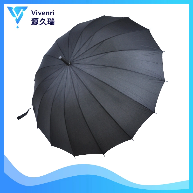 Straight Golf Umbrella with Custom Logo Printing Vented Double Canopy for Gifts/Promotion/Advertising