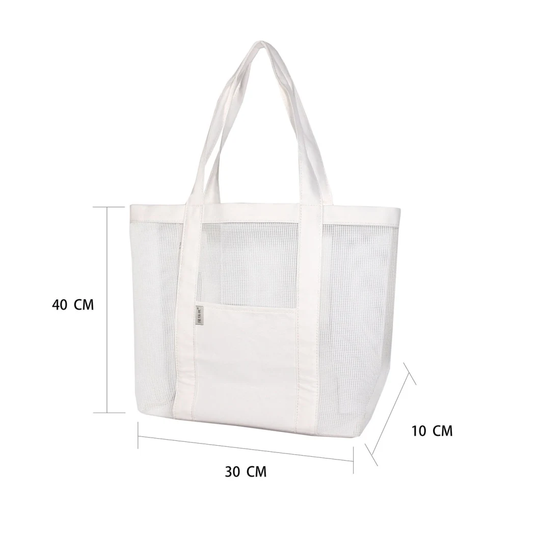 Stylish Foldable Convenient Using Lady Handbag Women Tote Bags Mesh Beach Bag Hot Selling Gift