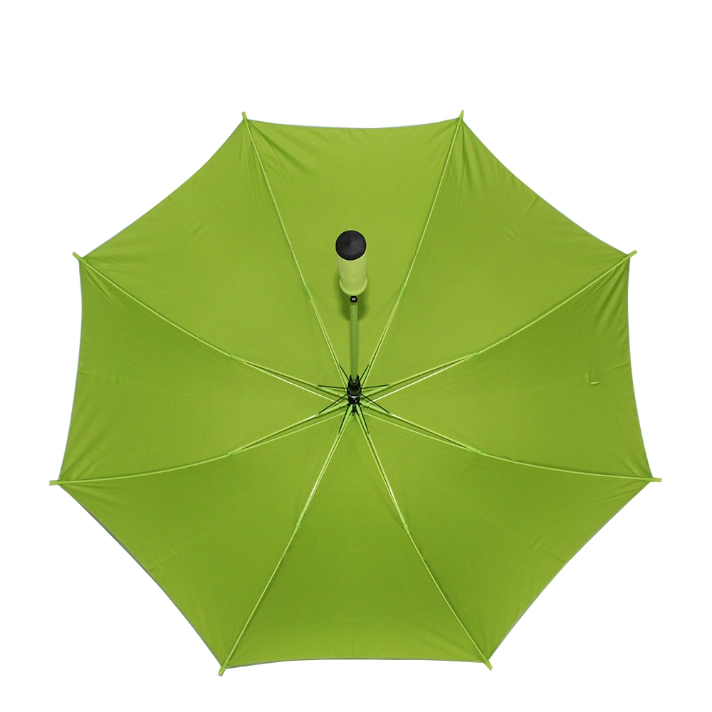 23inch Auto Open Fashion Match Color Umbrella Windproof Straight Green Umbrella