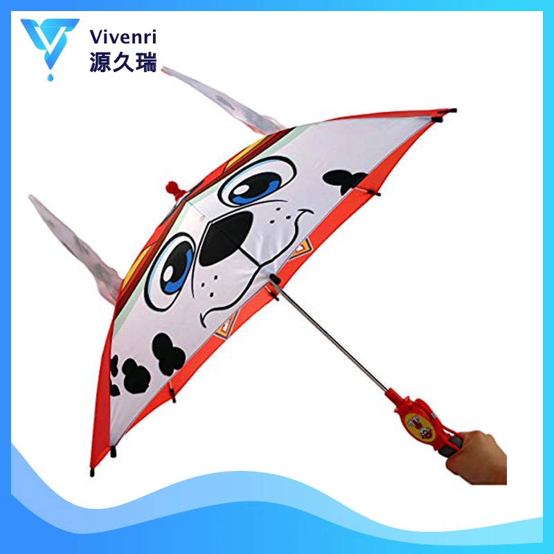 Children Umbrella Animation Creative Long-Handled 3D Ear Modeling Kids Umbrella